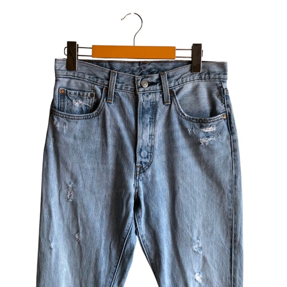 📸 Levi’s 501 Skinny Light Blue Denim Jeans 27 - Picture 13 of 14